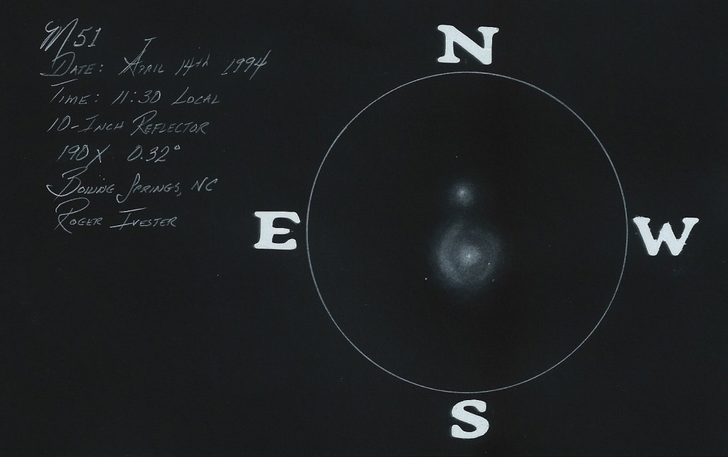 NGC 5194-5 10-Inch Reflector @ 190x