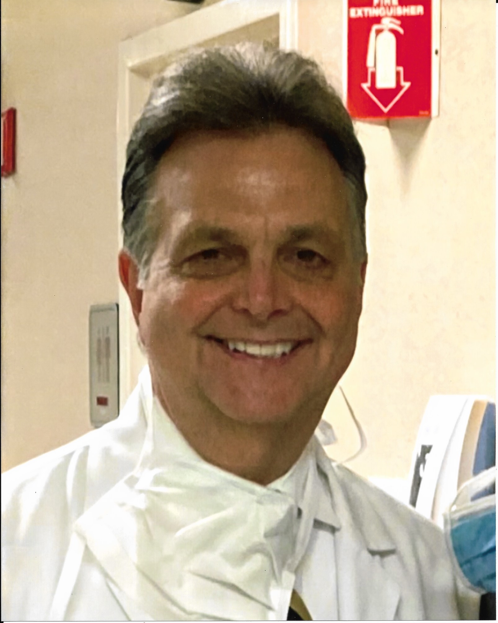 Dr. C with white-coat